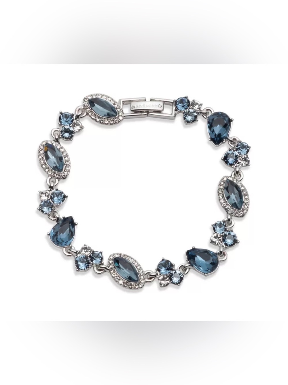 Givenchy Multi Crystal Statement Flex Bracelet